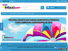 Tablet Screenshot of maxitinta.com